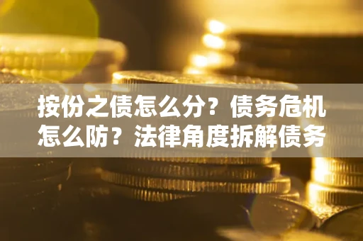 北京按份之债怎么分？债务危机怎么防？法律角度拆解债务分配与风险自保指南
