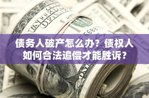 北京债务人破产怎么办？债权人如何合法追偿才能胜诉？