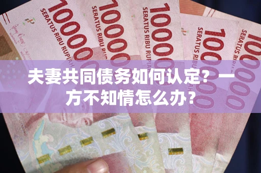 北京夫妻共同债务如何认定？一方不知情怎么办？