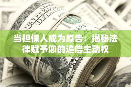 北京当担保人成为原告：揭秘法律赋予您的追偿主动权